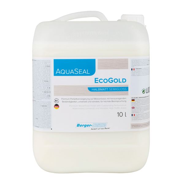 Однокомпонентный акрилово-полиуретановый лак на водной основе «Berger Aqua-Seal EcoGold» (5 литров)